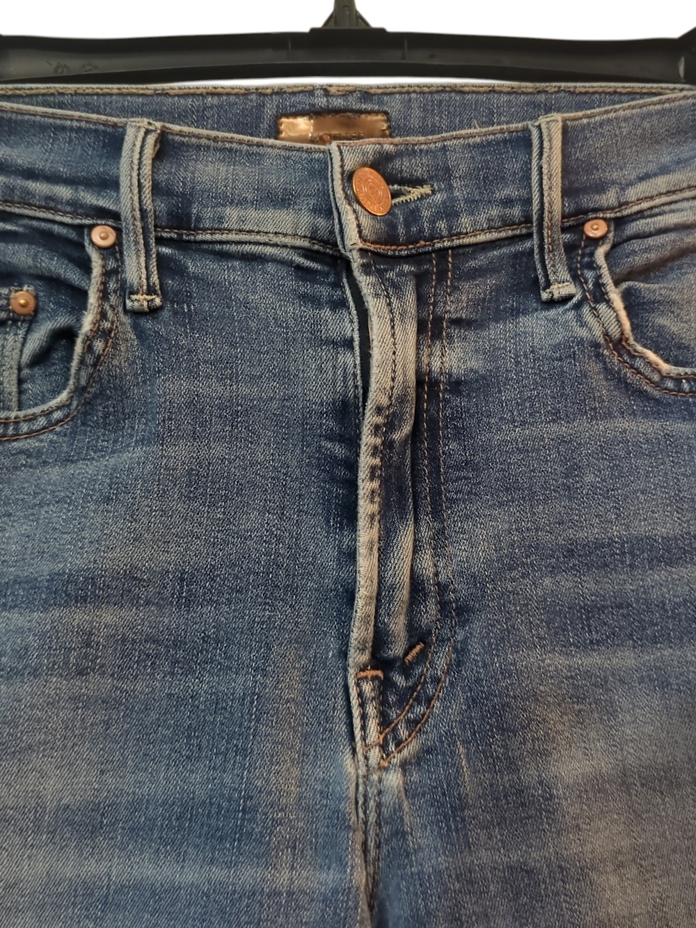 MOTHER The Insider Crop Step Fray Jeans 28 Walking On Coals Bootcut Quiet Luxury - Picture 4 of 10
